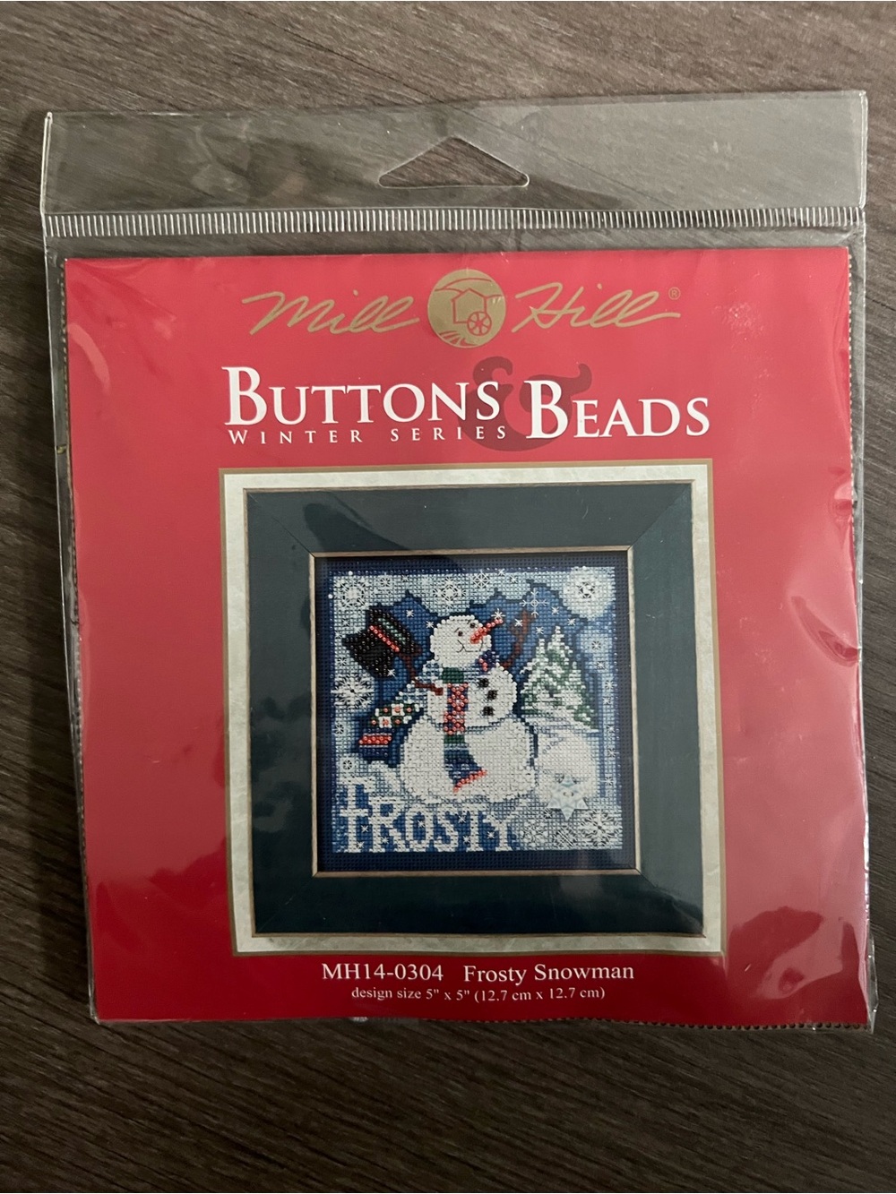 Mill Hill Frosty Snowman Buttons & Beads cross Stitch